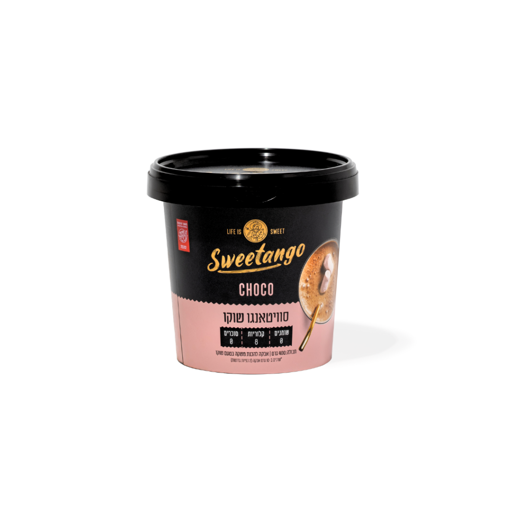 אבקה להכנת שוקו, חם או קר, ללא סוכר וטבעוני