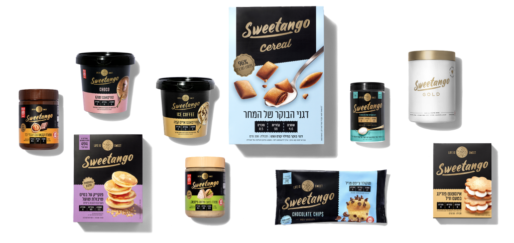 מארז ״נעים להכיר״ 11 מוצרים בגודל מלא דגני בוקר סוויטאנגו אייס קפה אבקת שוקו חלווה פיסטוק ממרח ממרח קקאו סוכר הדור הבא סוויטאנגו גולד שוקולד צ׳יפס