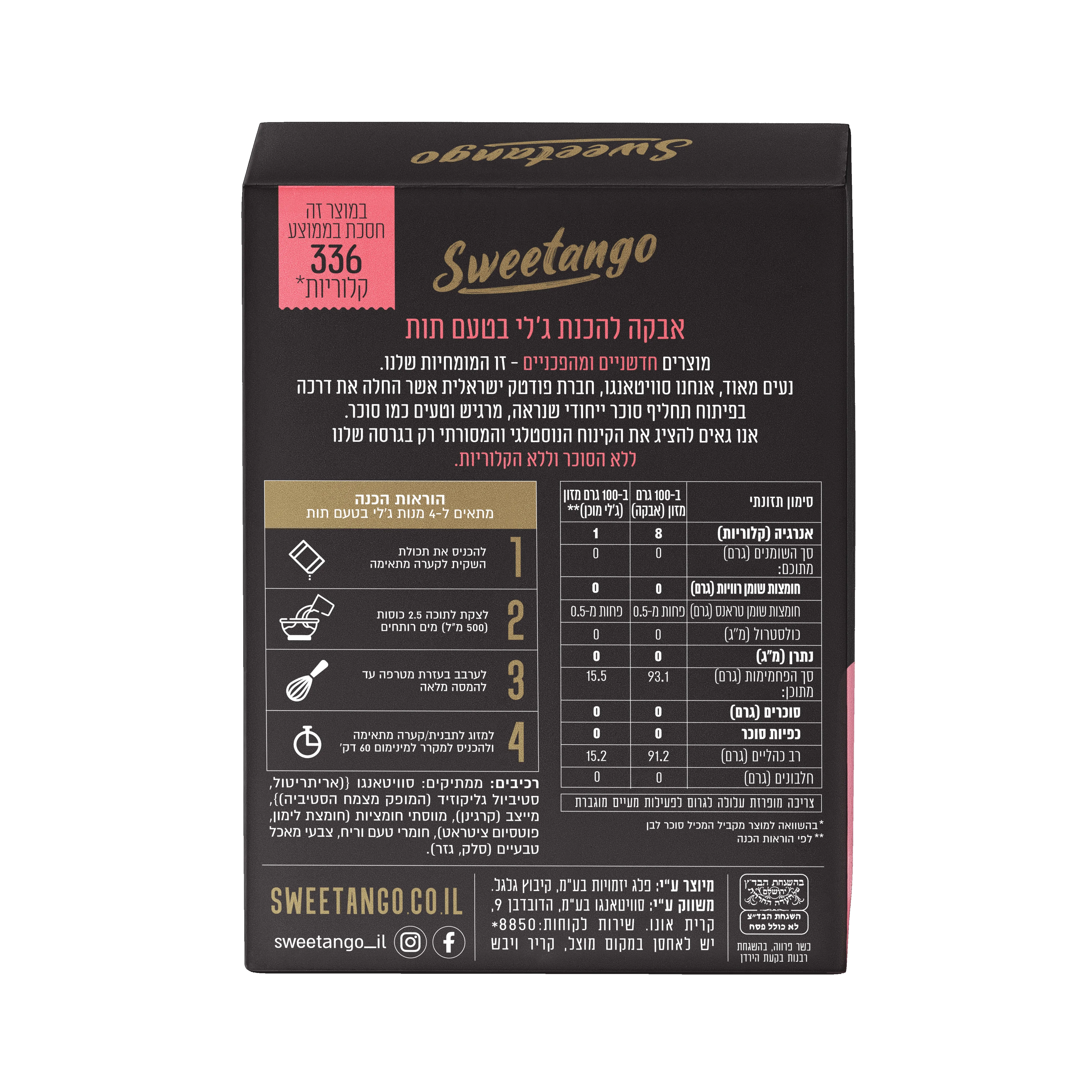 ג׳לי תות גב אריזה